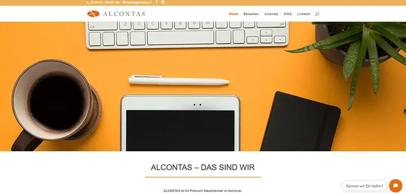 Website-Referenz Jobs ALCONTAS Hannover