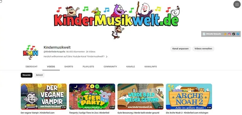 Website-Referenz Kindermusikwelt